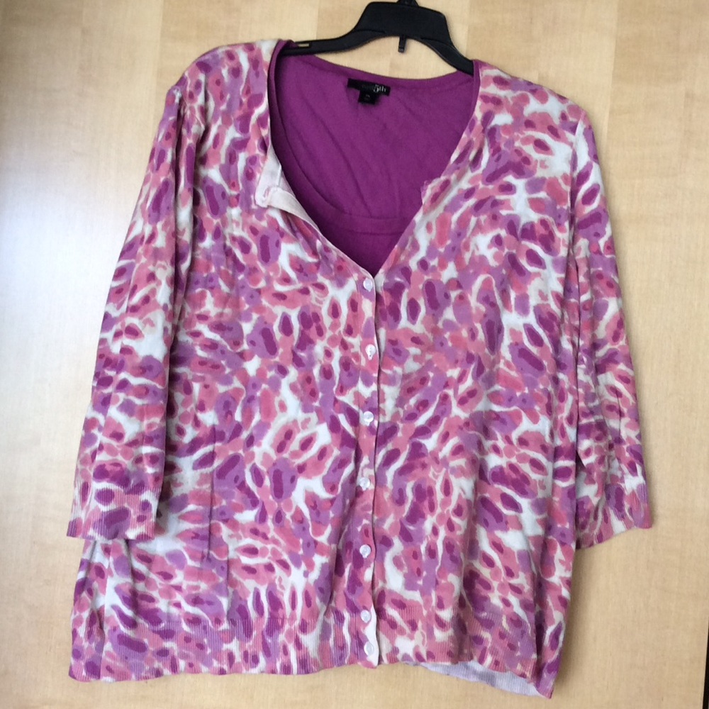East 5th Cardigan Sweater and Tank top
